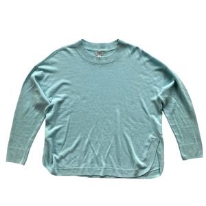 J. Crew Factory Light Aqua Crewneck Sweater